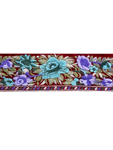 Vintage Indian Sari Border Sewing Embroidered Trim Ribbon Antique Lace DIY Home - Picture 2 of 8