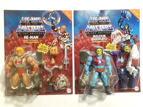 Masters of the Universe He-man Flying Fist + Skeletor Terror Claws Double Logo