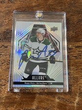 Roope Hintz IP Signed Upper Deck Allure Card Psa Dna Stars Autographed