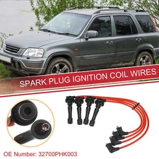 4pcs Spark Plug Wire Ignition Coil Cable 32700PHK003 for Acura Integra 1996-2001