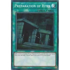 RA02-EN056 Preparation of Rites : Super Rare Card : 1st Edition : YuGiOh TCG