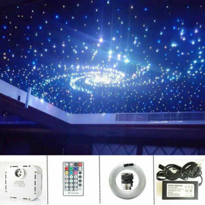 32W 4-speed Twinkle Wheel LED Light Fiber Optic Star Ceiling Kit