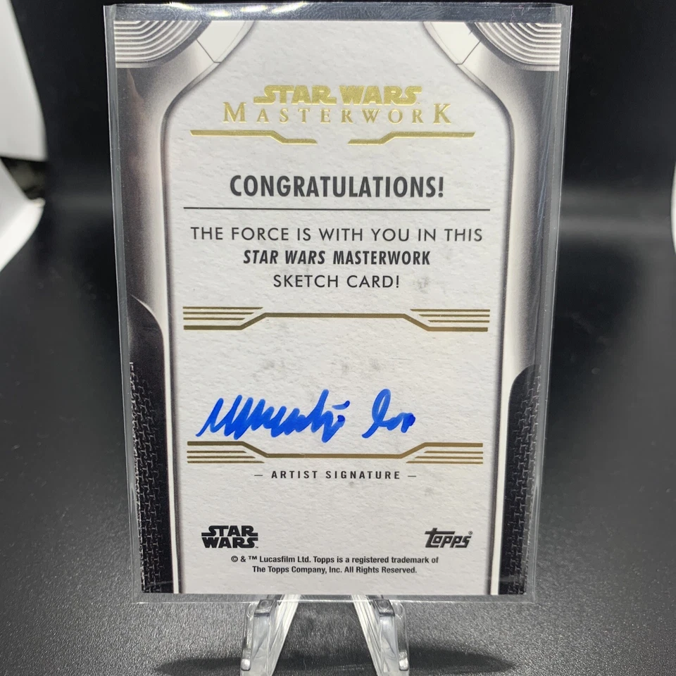 Topps Star Wars Masterwork Sketch Card 1/1 Obi-Wan Kenobi with Artist Autograph - Image 2 of 2