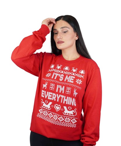 Christmas matching long sleeve green red shirts funny Ugly sweater party t-shirt - Picture 4 of 6
