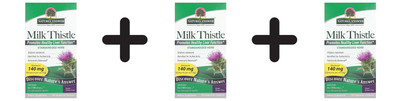 3 x Natures Answer Milk Thistle Seed Extract, Capsules - 120 (300,0 EUR/kg)