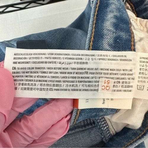 Pantalones de mezclilla para mujer Abercrombie & Fitch tiro ultra alto rectos al tobillo talla 26 o 2R” - Imagen 10 de 10