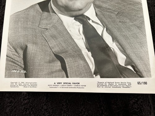 WALTER SLAZAK - "A Very Special Favor" Original 1965 PRESS PORTRAIT Photograph - Picture 3 of 3