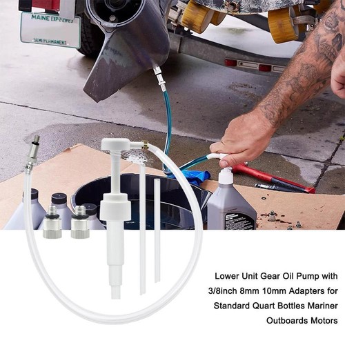 Marine Lower Unit Gear Oil Pump Manual Lube Change Fast For Outboard H Boat D1V1