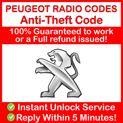 Peugeot radio code