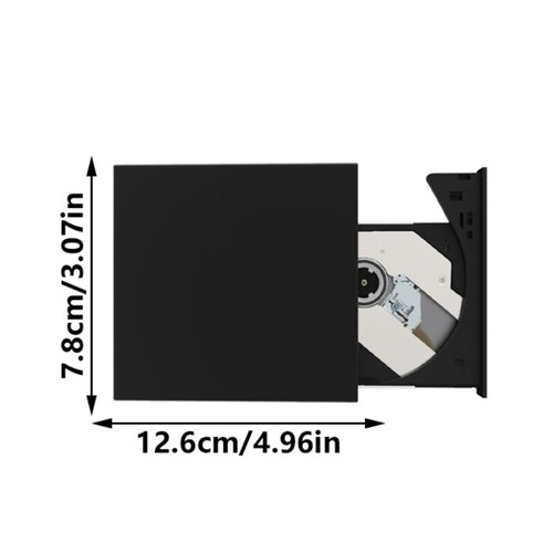 Slim External DVDs Player USB 3.0 External CDs/DVDs Rewriter for PC & Computers - Afbeelding 7 van 8