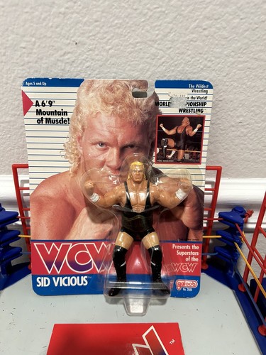 1990 Galoob WCW Sid Vicious   Wrestling Vintage MO...