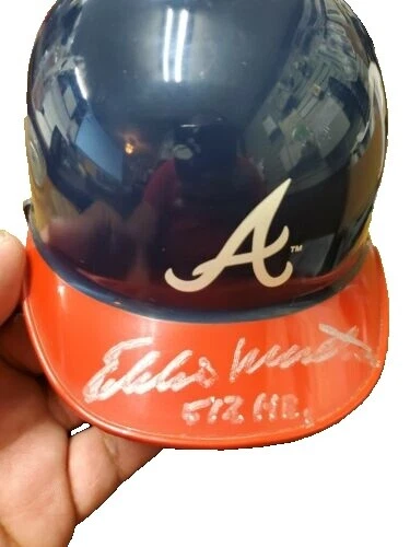 Eddie Mathews MLB Original Autographed Helmets