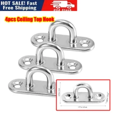 4pcs Ceiling Top Hook Sturdy U-Shaped Wall Mount Hanger Hooks for Drawing Room