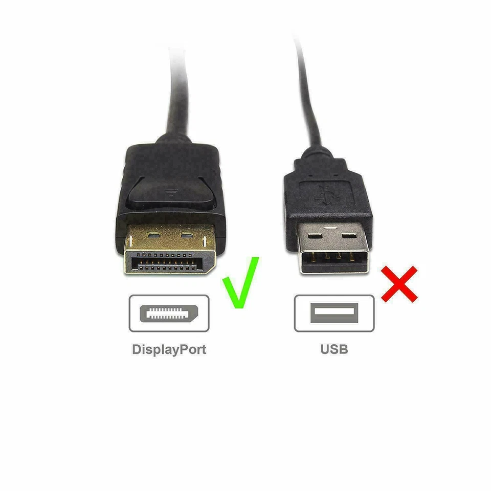 Display Port to HDMI Male Female Adapter Converter Cable DisplayPort DP to HDMI - Image 4 of 4