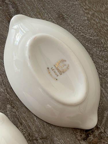 Lenox Lemon Dishes Vintage Olympia Oval Set 8 + 1 Butter Dish Excellent - Picture 9 of 17