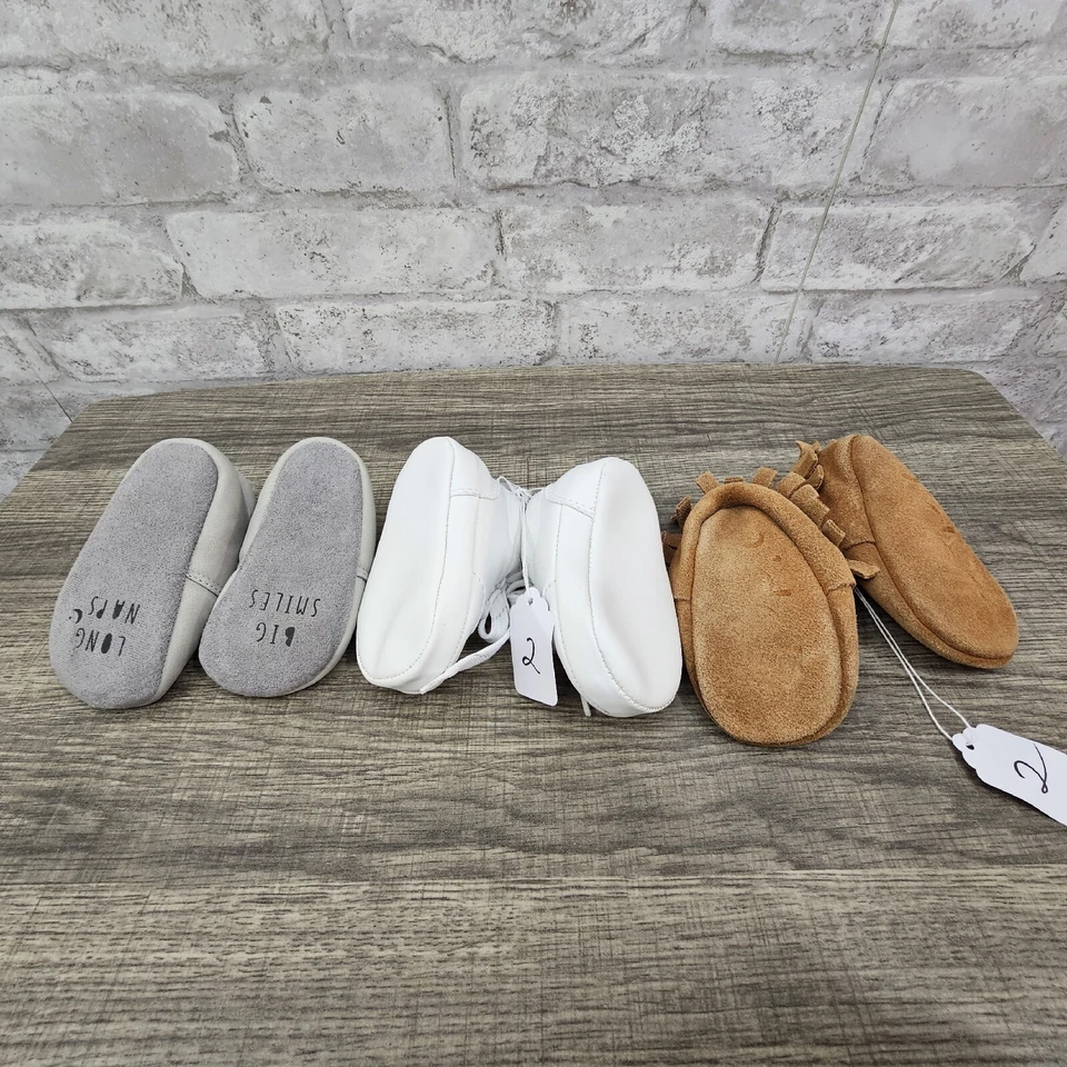 Lote de 3 zapatos infantil niño talla 2 3-6 meses Foto 4 de 4
