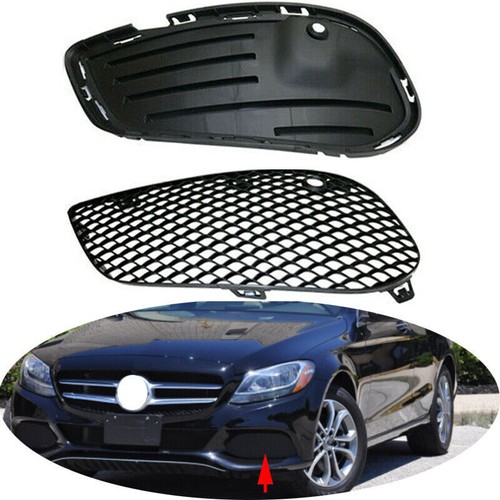 Rejilla de cubierta lateral parachoques delantero para Mercedes Benz W205 C300 C350 2015-2018, izquierda - Imagen 2 de 5