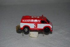 Tyco Command Control 78' Dodge Maintenance Van Slot Car Lighted  Working.