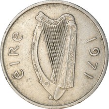 #749434 M&uuml;nze, IRELAND REPUBLIC, 5 Pence, 1971, S+, Copper-nickel, KM:22