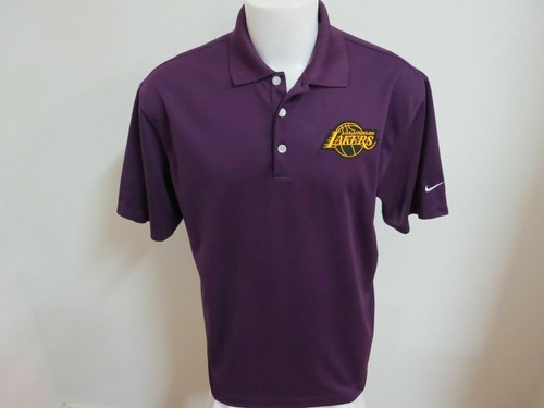 Sz L-3XL Lakers Purple Nike Dri-Fit Men's db #A12 Polo Shirt - Picture 1 of 11