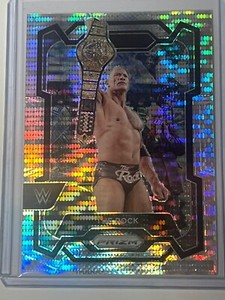 2024 Prizm WWE The Rock #193 WWE Legend Silver Pulsar Prizm /499