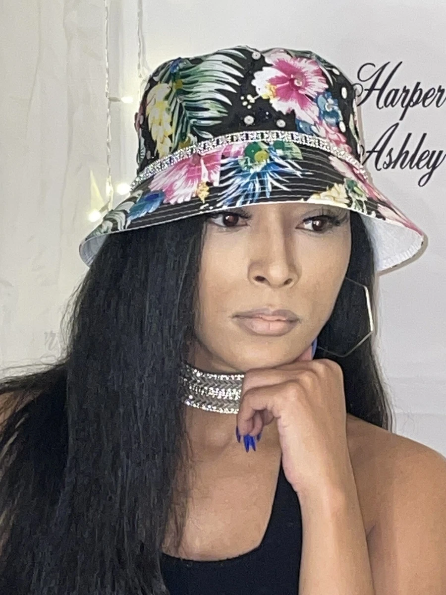 TROPICAL BLING BUCKET HAT WOMEN JUNIOR TEEN FREE SHIPPING eBay