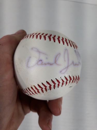 Signiertes Autogramm Baseball Rawlings Official League OLB3 mit Hülle unbekannter Spieler - Bild 8 von 9