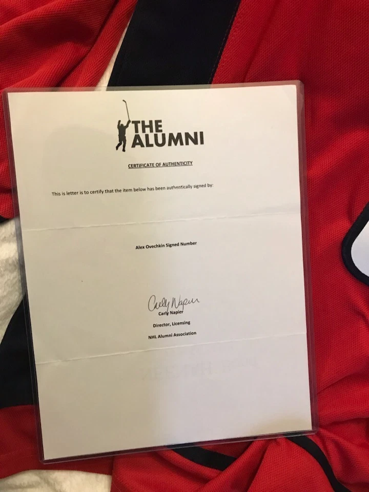 2025 autographed alex ovechkin capitals jersey coa psa 8 adidas size 54 - Image 3 of 4