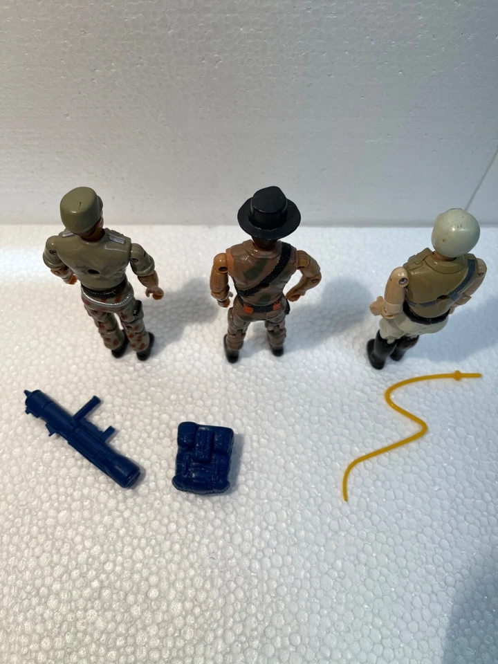 Vintage 1986/1990 Lanard Corps Croc, Sarge, Chopper Action Figures W/Some Weapon - Image 4 of 4