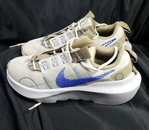 Nike GS Crater Impact Running Shoes LT.Bone/Blue DB3551-005 SIZE:5Y - Picture 2 of 22