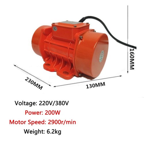 220 V/380 V 200 W Micro Vibratore Piccolo Motore Vibrante Regolabile Vibrazione - Foto 9 di 20