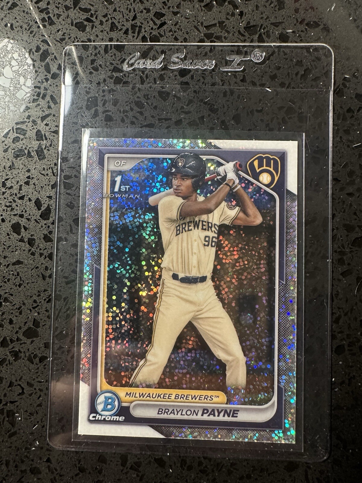 BRAYLON PAYNE 2024 BOWMAN CHROME DRAFT 1ST SPARKLE BREWERS /200
