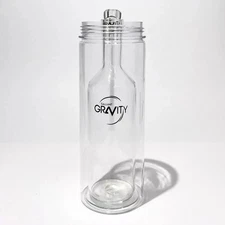(Clear) Gallant Glass Gravity Bong Hookah by Gallant Gravity with Matching Bowl