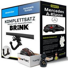 Für MERCEDES A-Klasse Typ W176 Anhängerkupplung abnehmbar +eSatz 7pol uni. 15-18