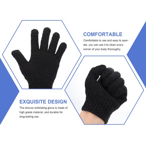 10 Pcs Exfoliating Shower Gloves Body Washing Gloves Polyester Five Fingers - Picture 3 of 12