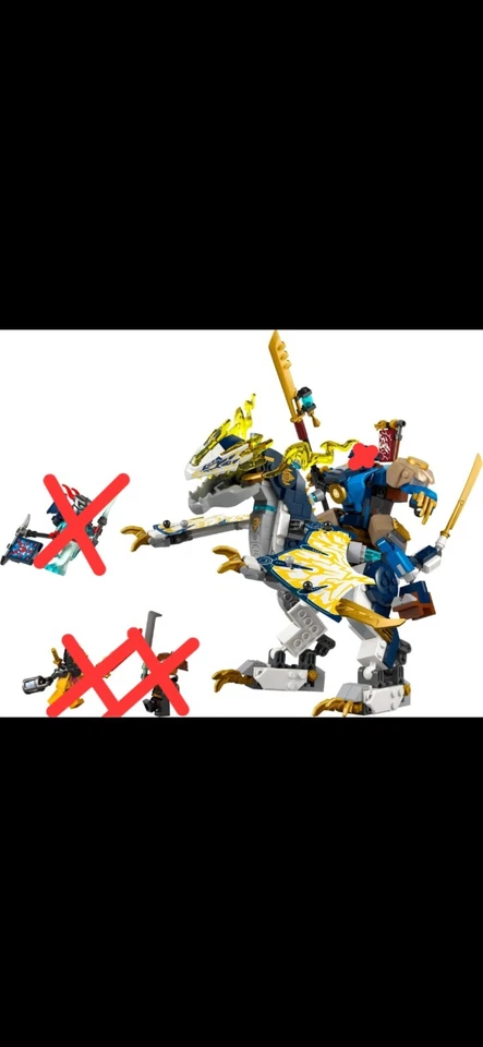 Lego Ninjago Rogues Mech Dragon Rider 71843 CONSTRUYE SOLO 99% COMPLETO SIN MINIFIGURAS Foto 2 de 4