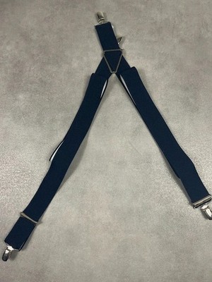 Hosenträger Vintage Unisex Marine Uni Made in France Ref: 1230