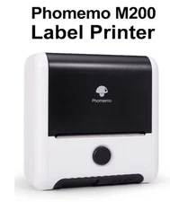 Phomemo M200 Barcode Printer - 3 Inch Label Printer Cube Bluetooth