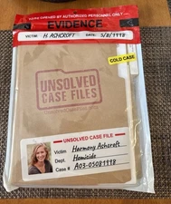 UNSOLVED CASE FILES: Cold Case Murder Mystery Game: Harmony Ashcroft 2020 SEALED