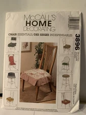 MCCALLS PATTERN 3896 CHAIR ESSENTIAL HOME DECOR UNCUT  2002  FF