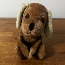 R Dakin Dog Plush Hooking Loop Paws 1977 Vintage Stuffed Animal