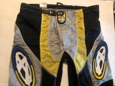 Answer Racing Stylus Motocross Riding Pants sz 40 Vintage Blue Yellow Grey XL B6