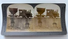 Locomotive Filling a Coke Oven Pennsylvania - Original Early Stereoview