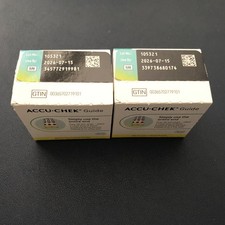 100 Accu-Chek Guide Blood Glucose Test Strips Exp 07/2026 , FREE SHIPPING