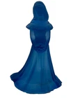 Fenton Glass Teal Blue Satin Bridesmaid Doll Figurine Hand Signed FDA #16 HTF