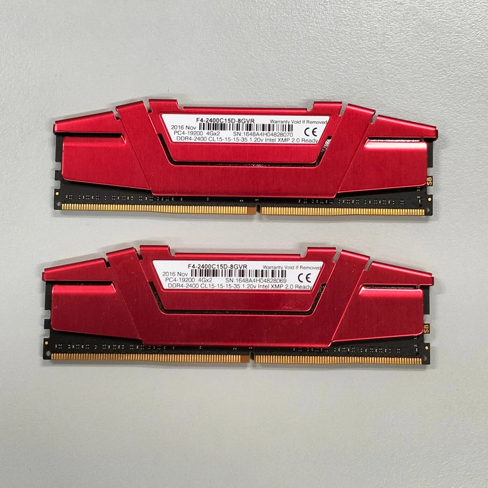 G.Skill Ripjaws 8GB (2 X 4GB) DDR4 RAM PC4-19200 2400MHz DIMM F4-2400C15D-8GVR - Image 3 of 4
