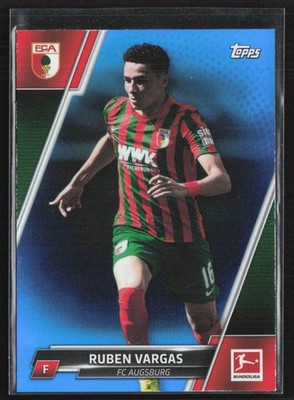 Ruben Vargas 2021 Topps Bundesliga Blue Foil /99 #9 FC Augsburg