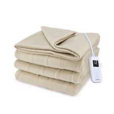 Sunbeam Royal Ultra Fleece Heated Electric Blanket Twin Size, Twin, Pebble