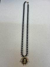 Victorian Era-Inspired Women's Cameo Necklace 18" Long