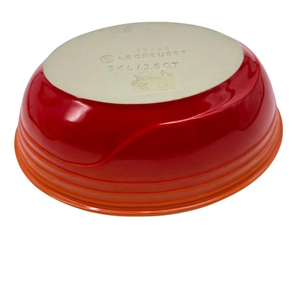 Cazuela para panadería LE CREUSET 3,4 L de gres rojo llama Foto 4 de 4